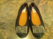 画像1: LANVIN(ランバン)ネイビービジュー付きバレエシューズ37 1/2 (1)