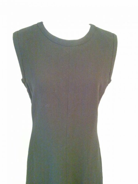 画像2: ♡Rental Dress YVES SAINT LAURENT(イヴサンローラン）ヴィンテージブラックバックレースアップノースリーブミニドレス (2)