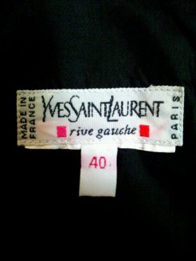 画像1: ♡Rental Dress YVES SAINT LAURENT(イヴサンローラン）ヴィンテージブラックバックレースアップノースリーブミニドレス