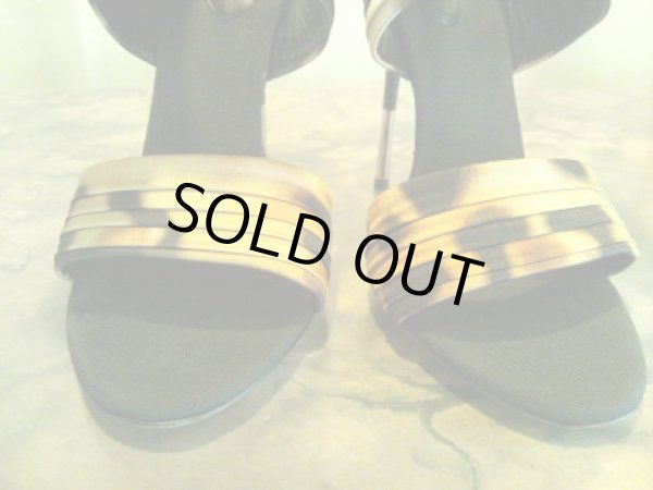 画像3: GIUSEPPE ZANOTTI DESIGN(ジュゼッペザノッティデザイン)レオパード（ヒョウ柄）シルクサテンサイドアンクルリボンブーティーサンダル37 (3)