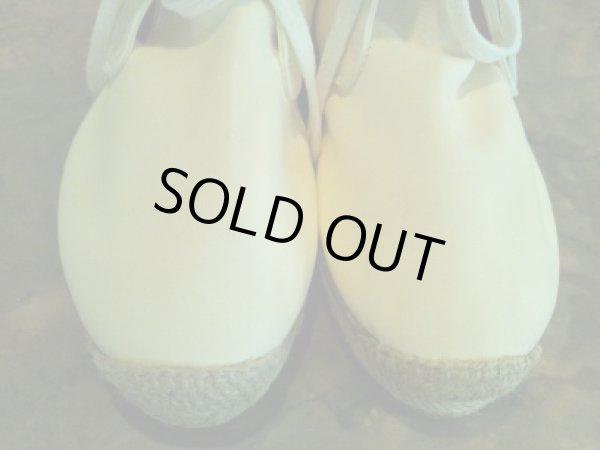 画像3: 3.1 PHILLIP LIM(スリーワンフィリップリム)オフホワイトラムレザーフリンジタッセル付きエスパドリーユショートブーツ36 (3)