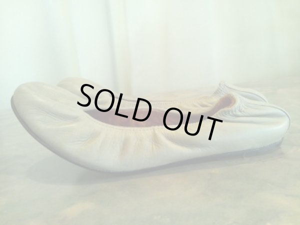 画像2: LANVIN(ランバン)グレージュレザーバレエシューズ35 1/2 (2)