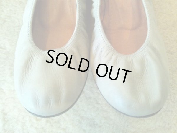 画像3: LANVIN(ランバン)グレージュレザーバレエシューズ35 1/2 (3)