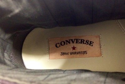 画像3: CONVERSE×JOHN VARVATOS(コンバース×ジョンバルバトス) パープルレザーALL STAR（オールスター）ハイカットスニーカー8 1/2