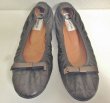 画像1: LANVIN(ランバン)ブラウンキルティングレザーメタルリボン付きバレエシューズ37 (1)
