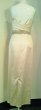 画像4: ♡Rental Dress CHRISTIAN DIOR(クリスチャンディオール)オフホワイトコットンシルクビジュー付きイブニングドレス (4)