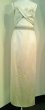 画像1: ♡Rental Dress CHRISTIAN DIOR(クリスチャンディオール)オフホワイトコットンシルクビジュー付きイブニングドレス (1)