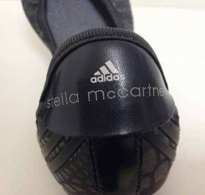 画像2: adidas×STELLA McCARTNEY(アディダス×ステラマッカートニー)THALLO BALLERINAグレー×ブラックパイソンプリントバレエシューズUS6 1/2