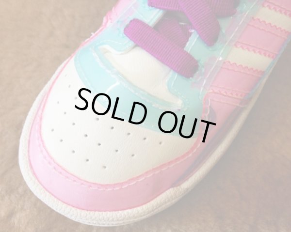 画像3: adidas(アディダス)ホワイト×パープル×ピンクFORUM LO XL EL IキッズスニーカーUS7K (3)