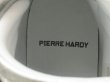 画像15: PIERRE HARDY(ピエールアルディ)ホワイト×シルバーレザーベルクロ付きハイカットスニーカー42 (15)