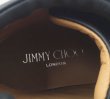 画像15: JIMMY CHOO(ジミーチュウ)ブラックレザー×ネイビーラメハイカットスニーカーTokyo37 1/2 (15)