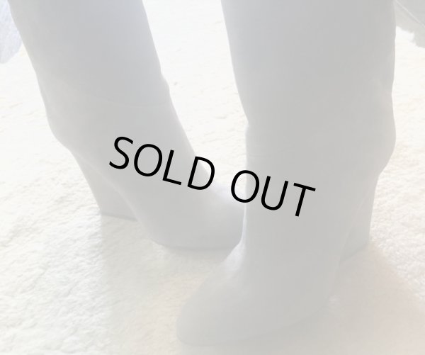 画像13: JIMMY CHOO(ジミーチュウ)グレースエードウェッジハーフブーツ36 (13)