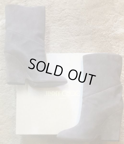 画像3: JIMMY CHOO(ジミーチュウ)グレースエードウェッジハーフブーツ36 (3)