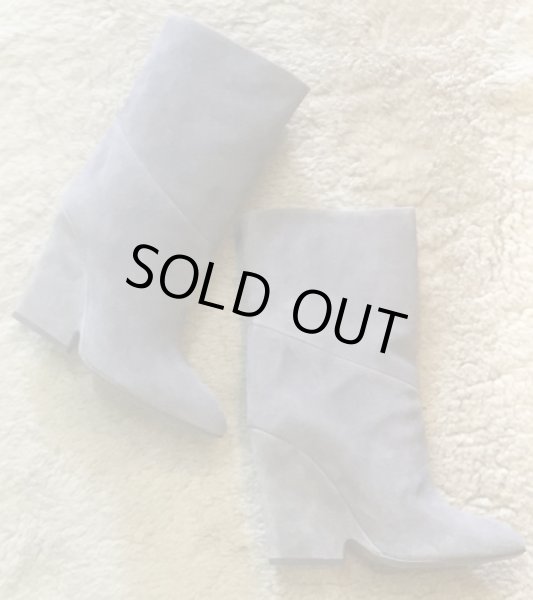 画像5: JIMMY CHOO(ジミーチュウ)グレースエードウェッジハーフブーツ36 (5)