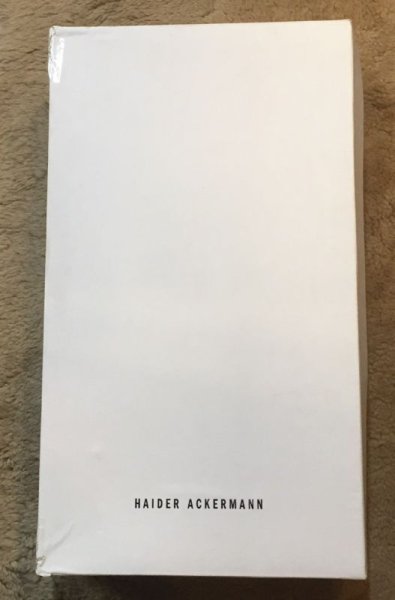 画像15: HAIDER ACKERMANN(ハイダーアッカーマン)ブラックレザーフロントステッチチャンキーヒールサイハイブーツ38 (15)