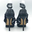 画像10: CAMILLA SKOVGAARD(カミーラスコフガード)ブラックレザーアンクルストラップシャークソールブーティーサンダルHanging strings stiletto sandal Nappa37 (10)