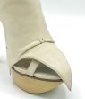 画像8: CAMILLA SKOVGAARD(カミーラスコフガード)アイボリーベージュレザーシャークソールブーティーサンダルWitch stiletto sandal ECRU37 1/2 (8)