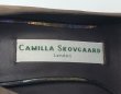 画像18: CAMILLA SKOVGAARD(カミーラスコフガード)プラムカラーヌバックシャークソールスティレットパンプス Stilletto pump w/saw sole38 (18)