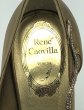 画像19: RENE CAOVILLA(レネカオヴィラ)ビジュースネークモチーフ付きゴールドレザーパンプス37 (19)