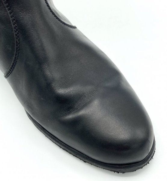 画像8: OLD FERRAGAMO(オールドフェラガモ)  ブラックレザーハーフブーツ 5C (8)