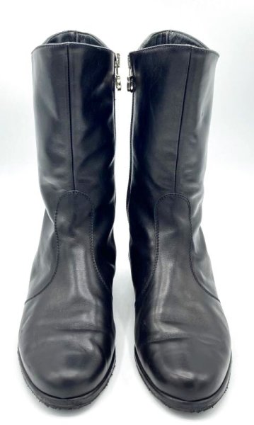 画像9: OLD FERRAGAMO(オールドフェラガモ)  ブラックレザーハーフブーツ 5C (9)