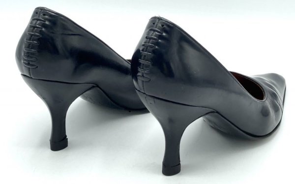 画像12: OLD FERRAGAMO(オールドフェラガモ) ブラックレザーパンプス 4C (12)