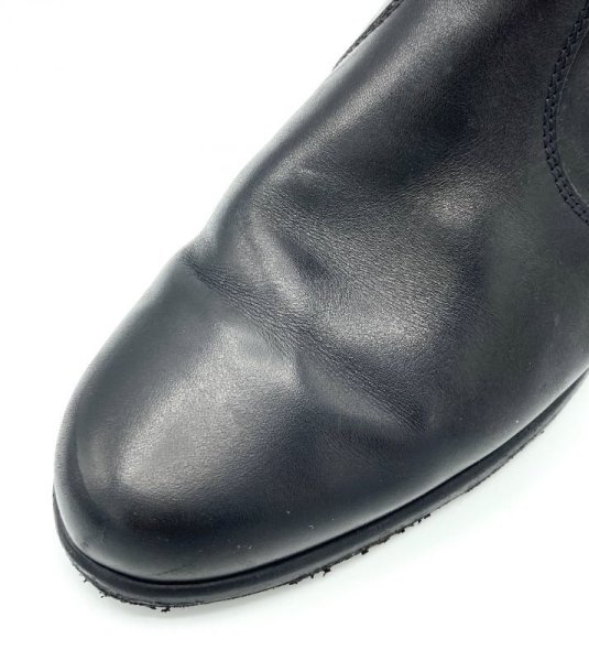 画像7: OLD FERRAGAMO(オールドフェラガモ)  ブラックレザーハーフブーツ 5C (7)