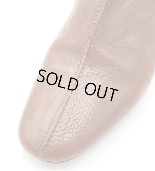 画像7: OLD FERRAGAMO(オールドフェラガモ) ブラウンレザーロングブーツ 6D (7)