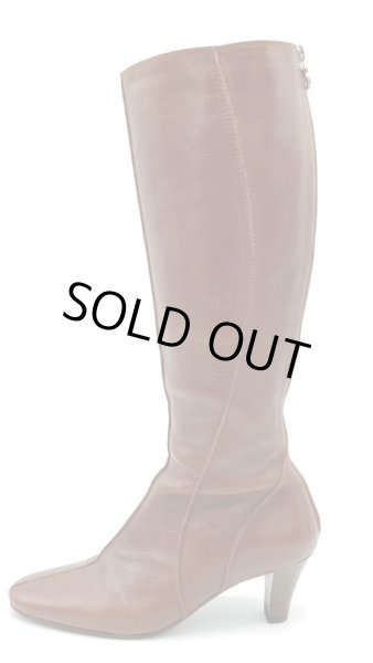 画像3: OLD FERRAGAMO(オールドフェラガモ) ブラウンレザーロングブーツ 6D (3)