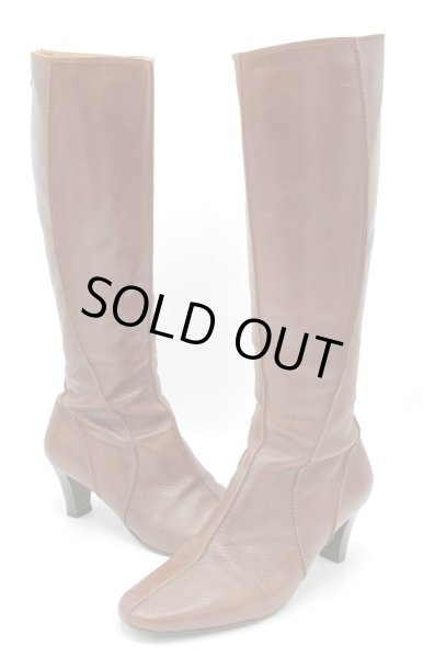 画像15: OLD FERRAGAMO(オールドフェラガモ) ブラウンレザーロングブーツ 6D (15)