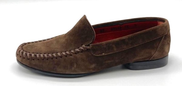 画像3: OLD FERRAGAMO(オールドフェラガモ) ダークブラウンスエードスリッポンローファー 5 1/2D (3)