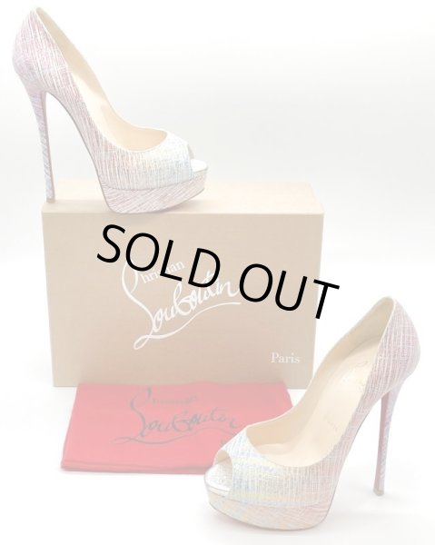 画像17: Christian Louboutin(クリスチャンルブタン) マルチカラーグリッターペイントプラットフォームパンプス 37 1/2 (17)