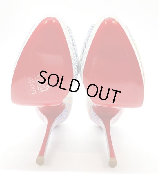 画像20: Christian Louboutin(クリスチャンルブタン) マルチカラーグリッターペイントプラットフォームパンプス 37 1/2 (20)