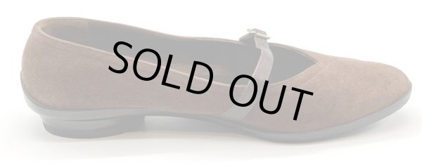 画像4: OLD FERRAGAMO(オールドフェラガモ/ヴィンテージ)ブラウンスエードストラップフラットシューズAUDREY  5 1/2C (4)