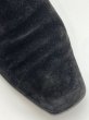 画像8: OLD FERRAGAMO(オールドフェラガモ) ブラックスエードガンチーニ刺繍ショートブーツ 5B (8)