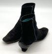 画像18: OLD FERRAGAMO(オールドフェラガモ) ブラックスエードガンチーニ刺繍ショートブーツ 5B (18)