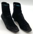 画像12: OLD FERRAGAMO(オールドフェラガモ) ブラックスエードガンチーニ刺繍ショートブーツ 5B (12)