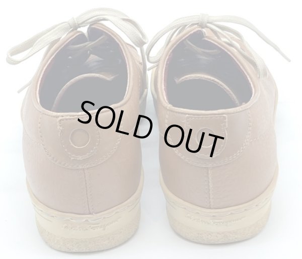 画像10: OLD FERRAGAMO(オールドフェラガモ) キャメルレザーレースアップスニーカー 4 1/2C (10)