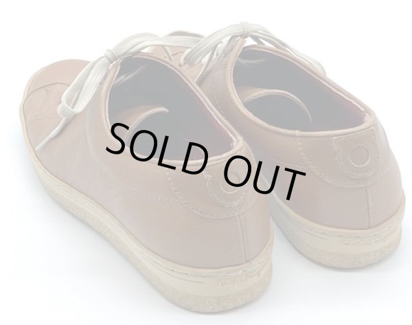 画像13: OLD FERRAGAMO(オールドフェラガモ) キャメルレザーレースアップスニーカー 4 1/2C (13)