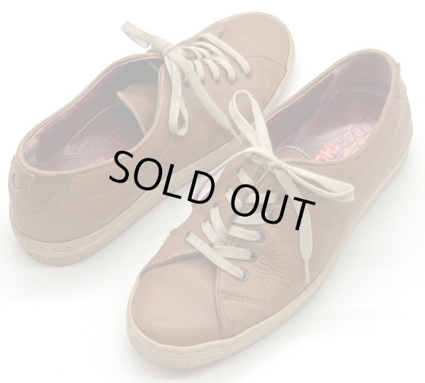 画像17: OLD FERRAGAMO(オールドフェラガモ) キャメルレザーレースアップスニーカー 4 1/2C (17)