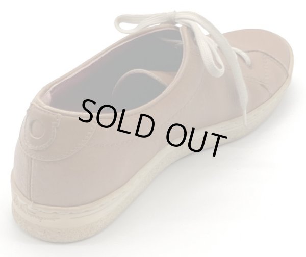 画像6: OLD FERRAGAMO(オールドフェラガモ) キャメルレザーレースアップスニーカー 4 1/2C (6)