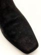 画像8: OLD FERRAGAMO(オールドフェラガモ) ブラックスエードガンチーニ刺繍ショートブーツ 6C (8)