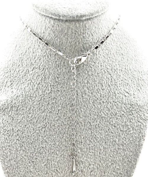 画像5: シルバーハイヒールパンプス クリスタルラインストーンネックレス  (5)