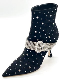 JIMMY CHOO KAZA ジミーチュウ レザー ブーティ ヒール 36.5