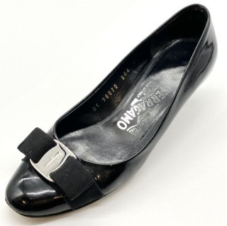 OLD FERRAGAMO スエードストラップフラットシューズ OLD FERRAGAMO(オールドフェラガモ/ヴィンテージ)レッドスエード