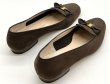 画像14: OLD FERRAGAMO(オールドフェラガモ) ダークブラウンミニヴァラリボン付きスリッポンローファー 6C (14)