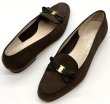 画像17: OLD FERRAGAMO(オールドフェラガモ) ダークブラウンミニヴァラリボン付きスリッポンローファー 6C (17)