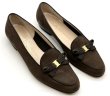 画像12: OLD FERRAGAMO(オールドフェラガモ) ダークブラウンミニヴァラリボン付きスリッポンローファー 6C (12)