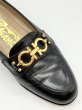 画像8: OLD FERRAGAMO(オールドフェラガモ)ブラックレザー×ゴールドガンチーニ金具ローファー 3 1/2C (8)