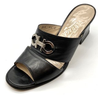 りんご様用新品未使用フェラガモ　ミュール　サンダル　ブルー　35 りんご様用新品未使用フェラガモミュールサンダルブルー35